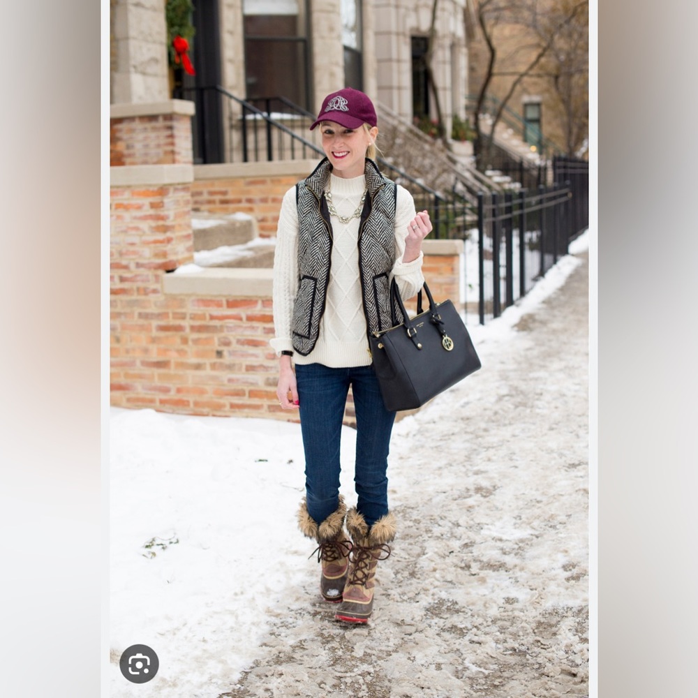 J. Crew Herringbone vest • size S • VGUC